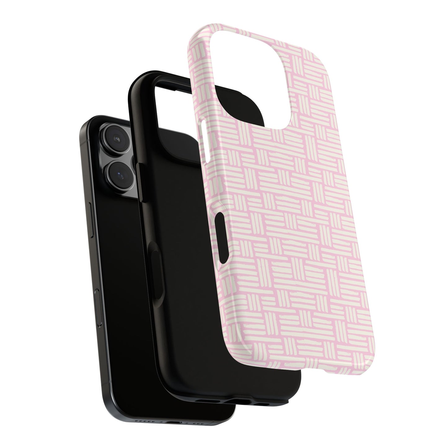 Rosy Crosshatch Tough Phone Case
