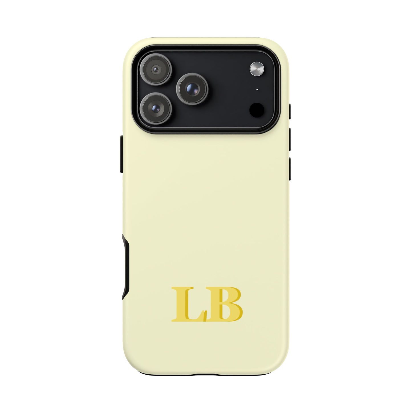Custom Solid Initial Tough Phone Case