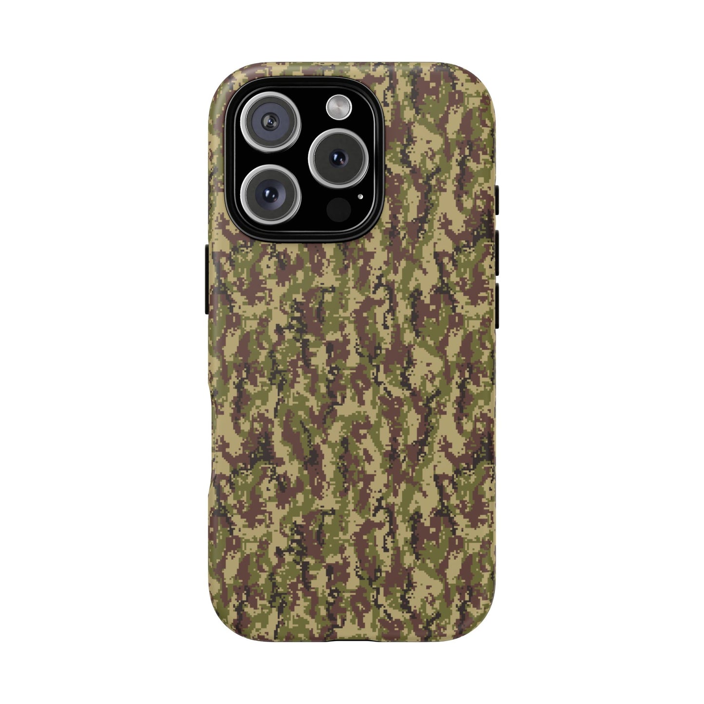 Pixelated Camo Tough Phone Case