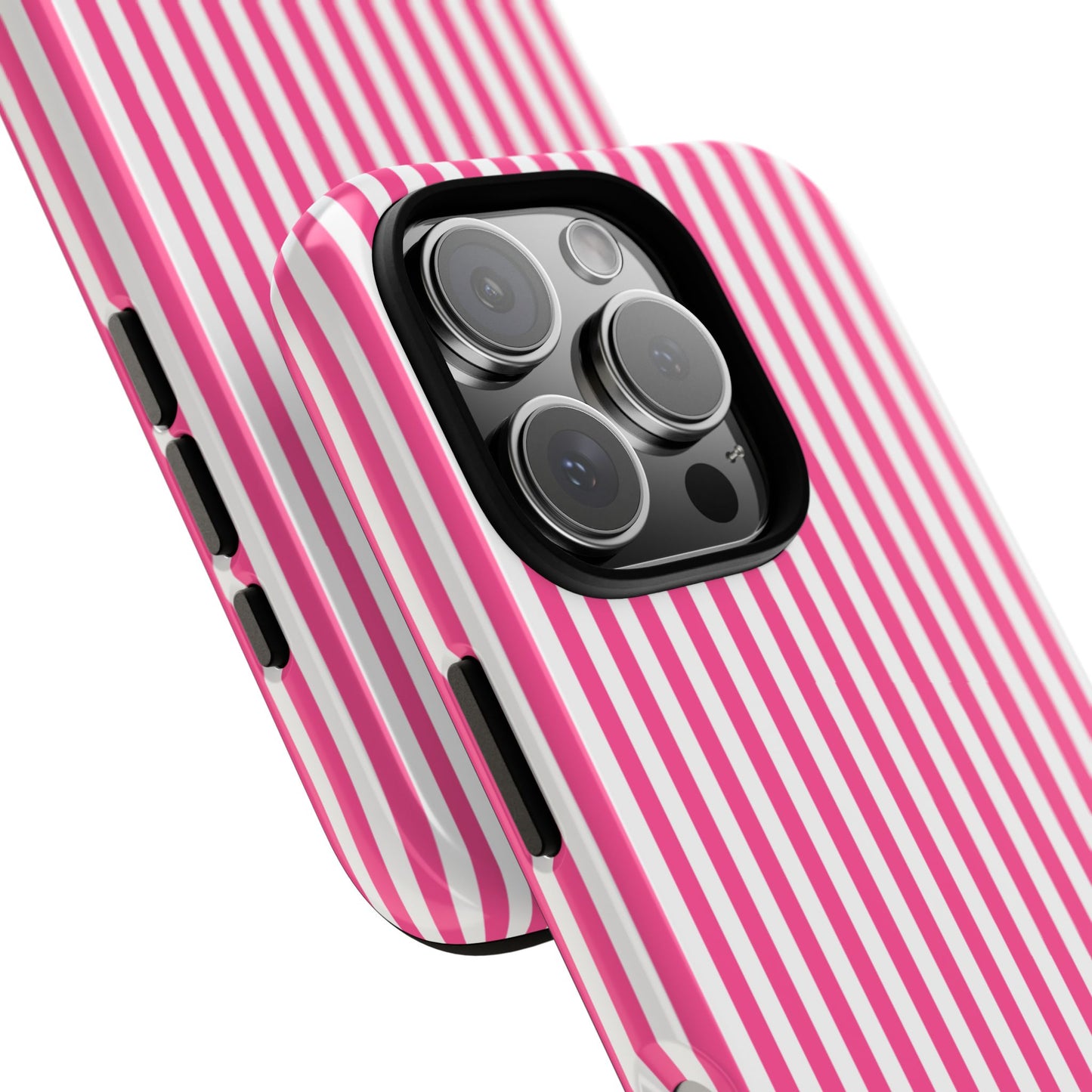 Custom Initial Stripe Tough Phone Case