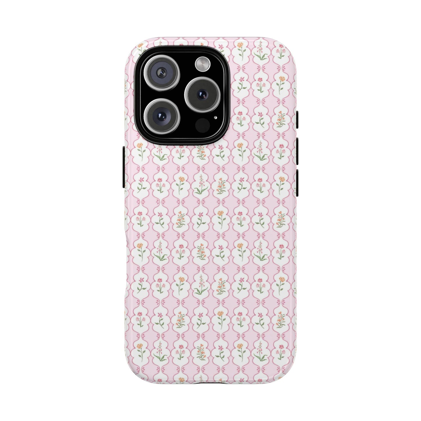 Floral Framework Tough Phone Case
