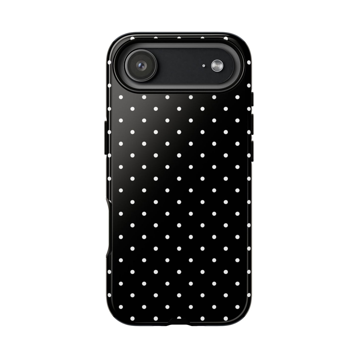 Polka Black Tough Phone Case
