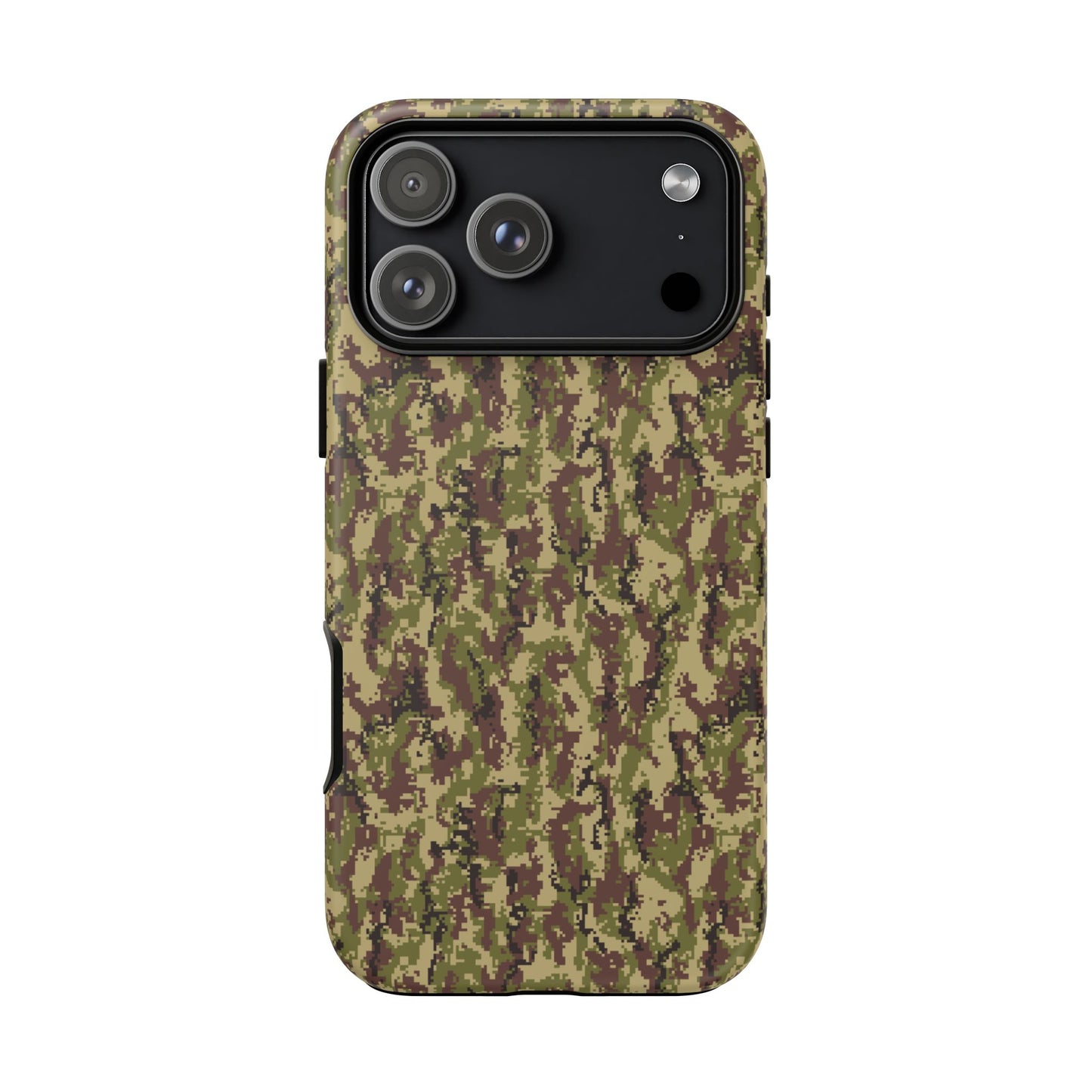 Pixelated Camo Tough Phone Case
