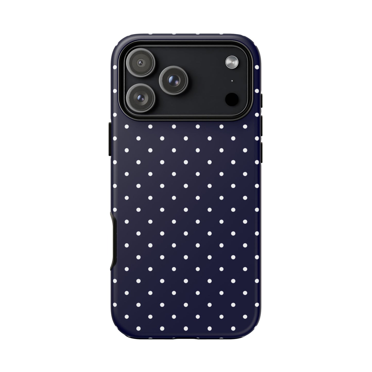 Polka Navy Tough Phone Case