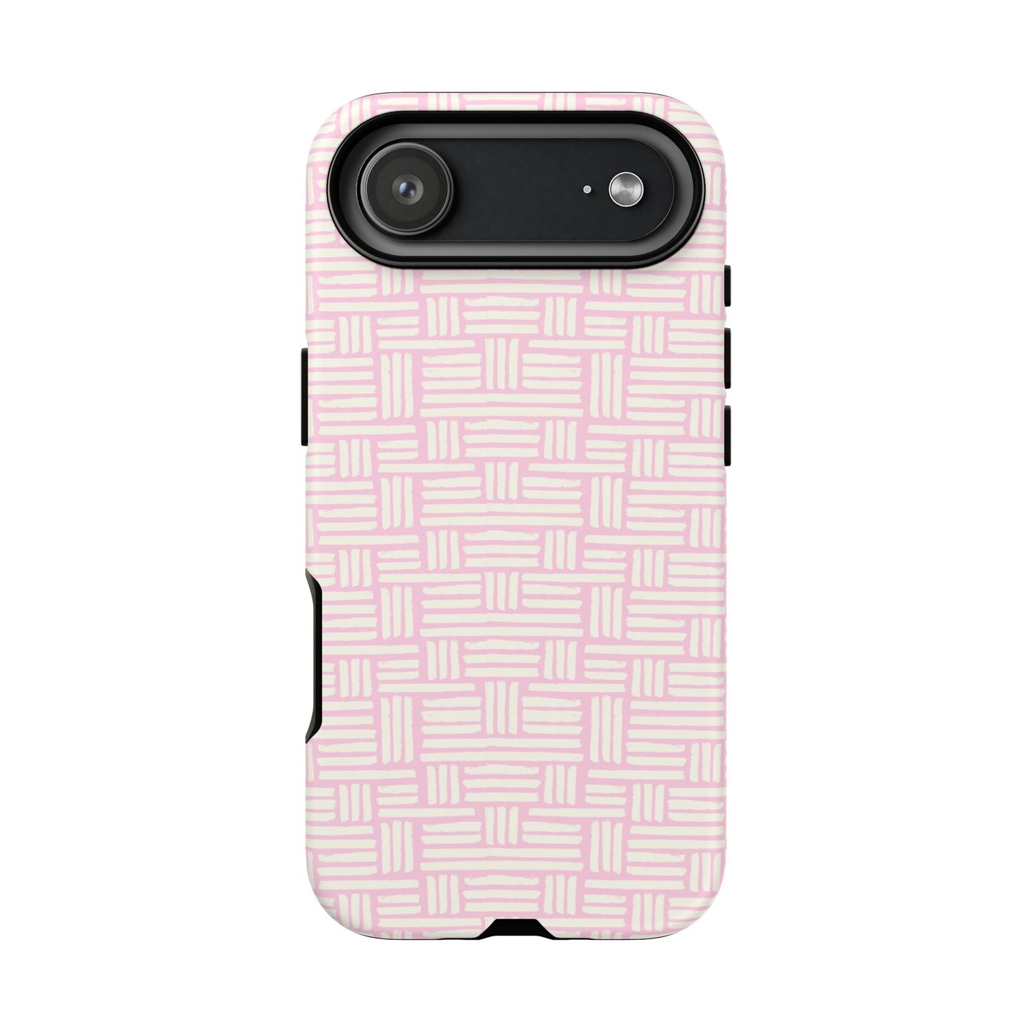 Rosy Crosshatch Tough Phone Case