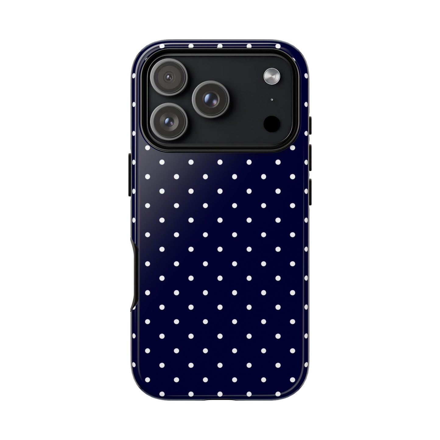 Polka Navy Tough Phone Case