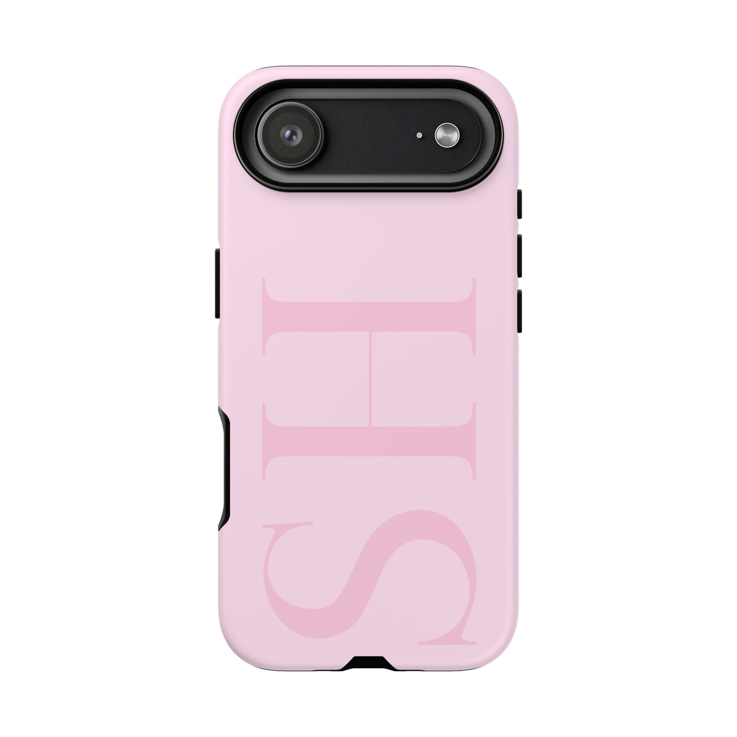 Custom Large Initial Tough Phone Case