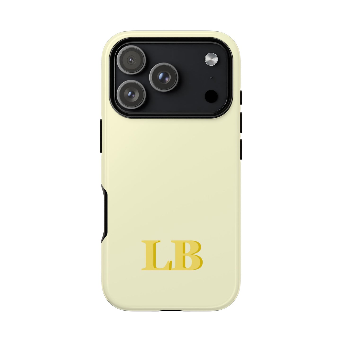 Custom Solid Initial Tough Phone Case