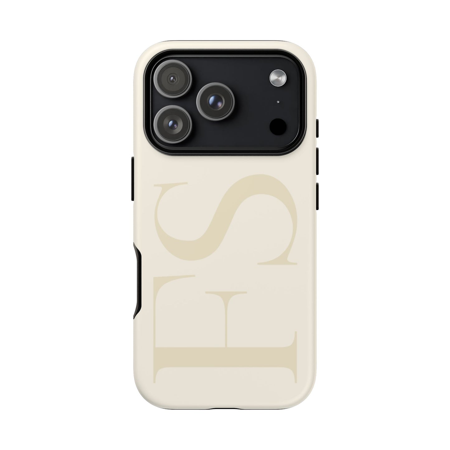 Custom Large Initial Tough Phone Case