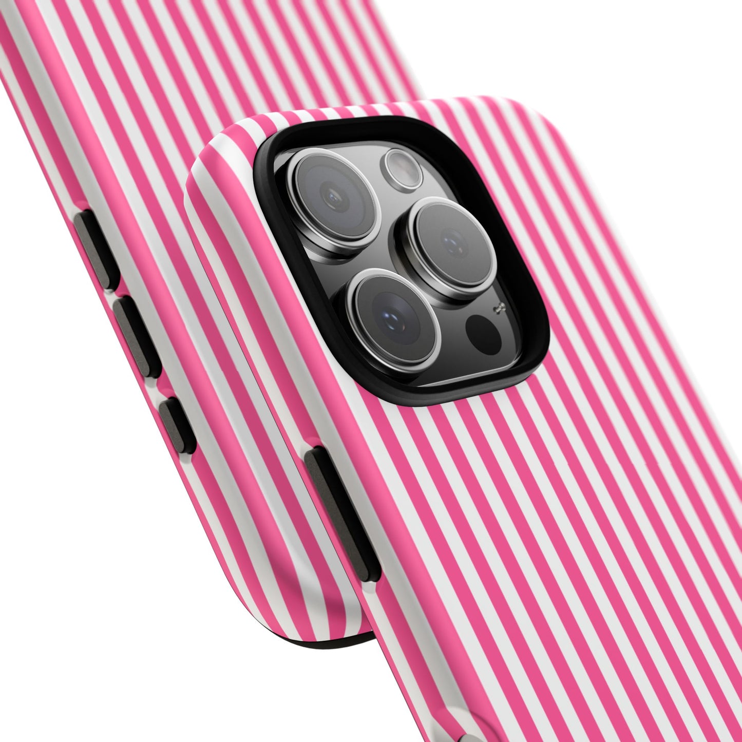 Custom Initial Stripe Tough Phone Case