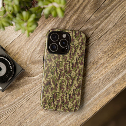 Pixelated Camo Tough Phone Case