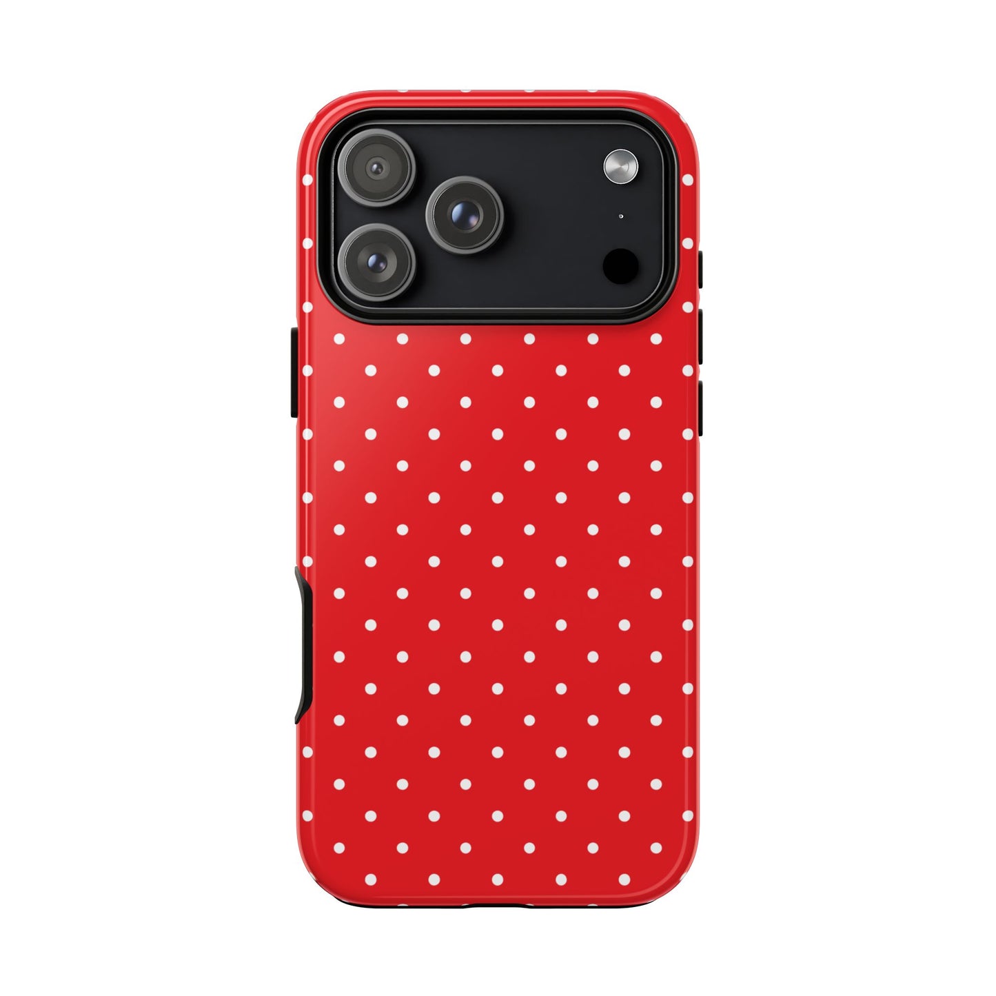 Polka Red Tough Phone Case