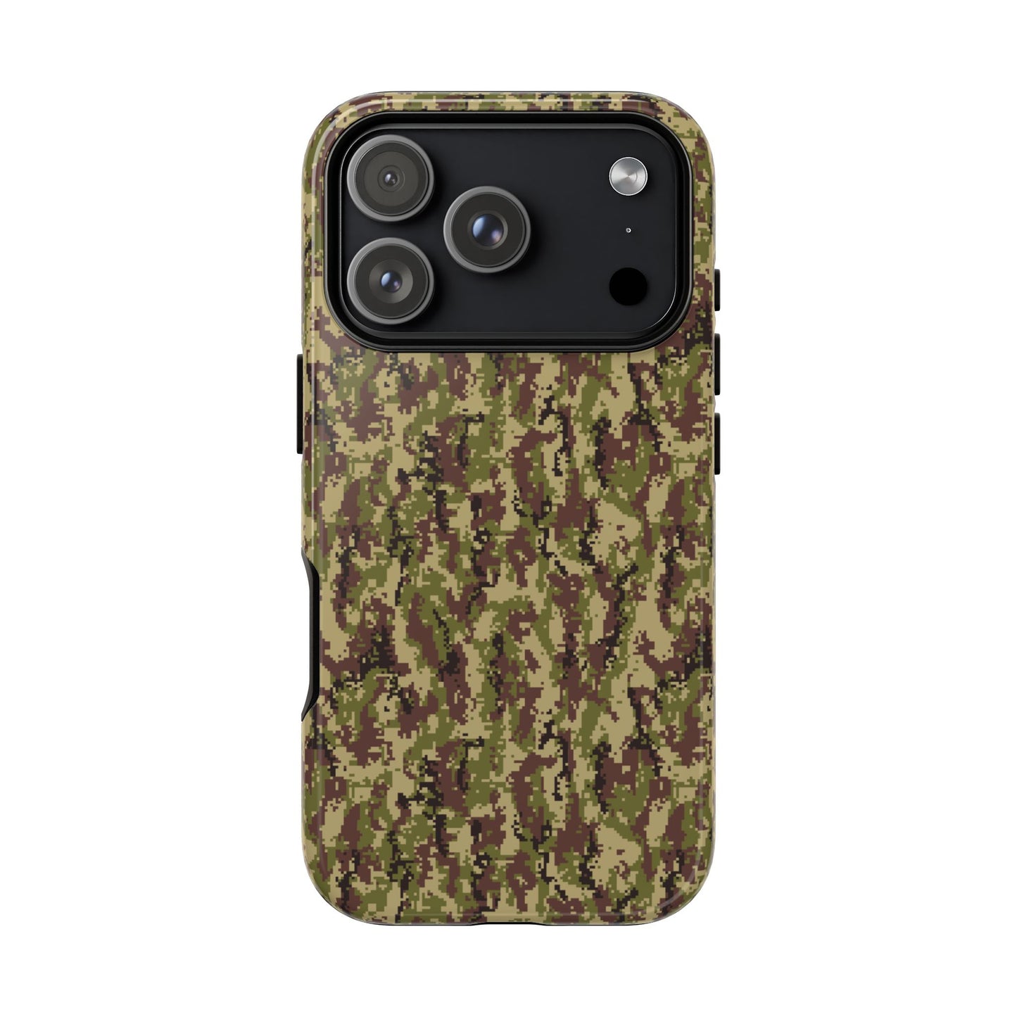 Pixelated Camo Tough Phone Case