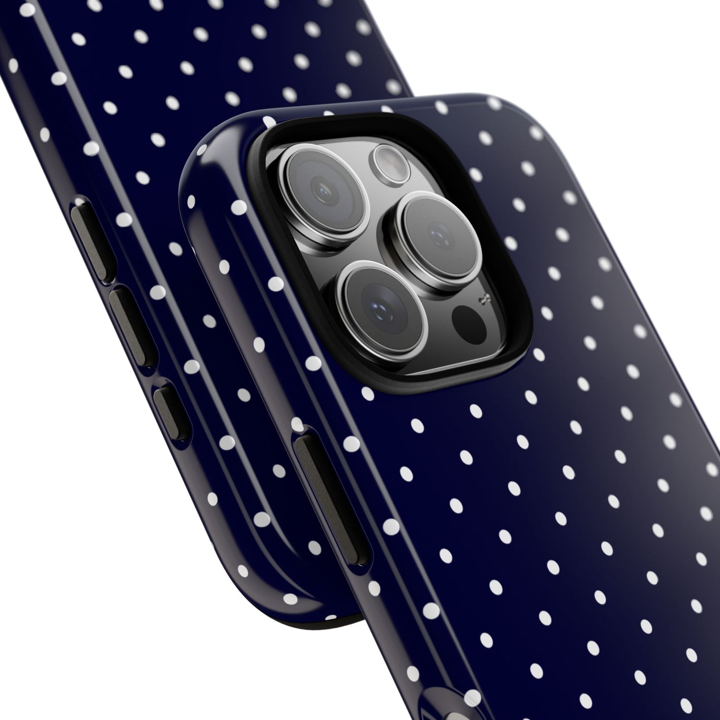 Polka Navy Tough Phone Case