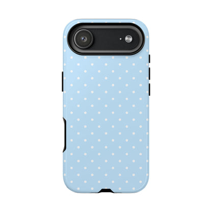 Polka Blue Tough Phone Case