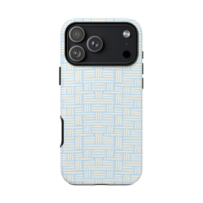 Coastal Crosshatch Tough Phone Case
