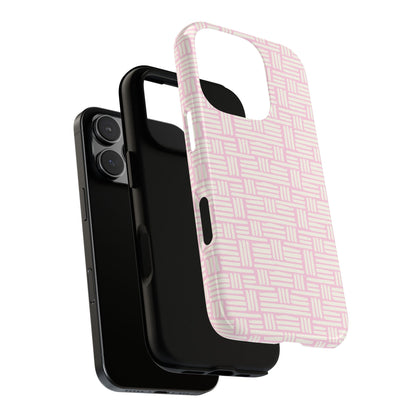 Rosy Crosshatch Tough Phone Case