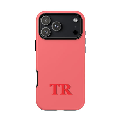 Custom Solid Initial Tough Phone Case