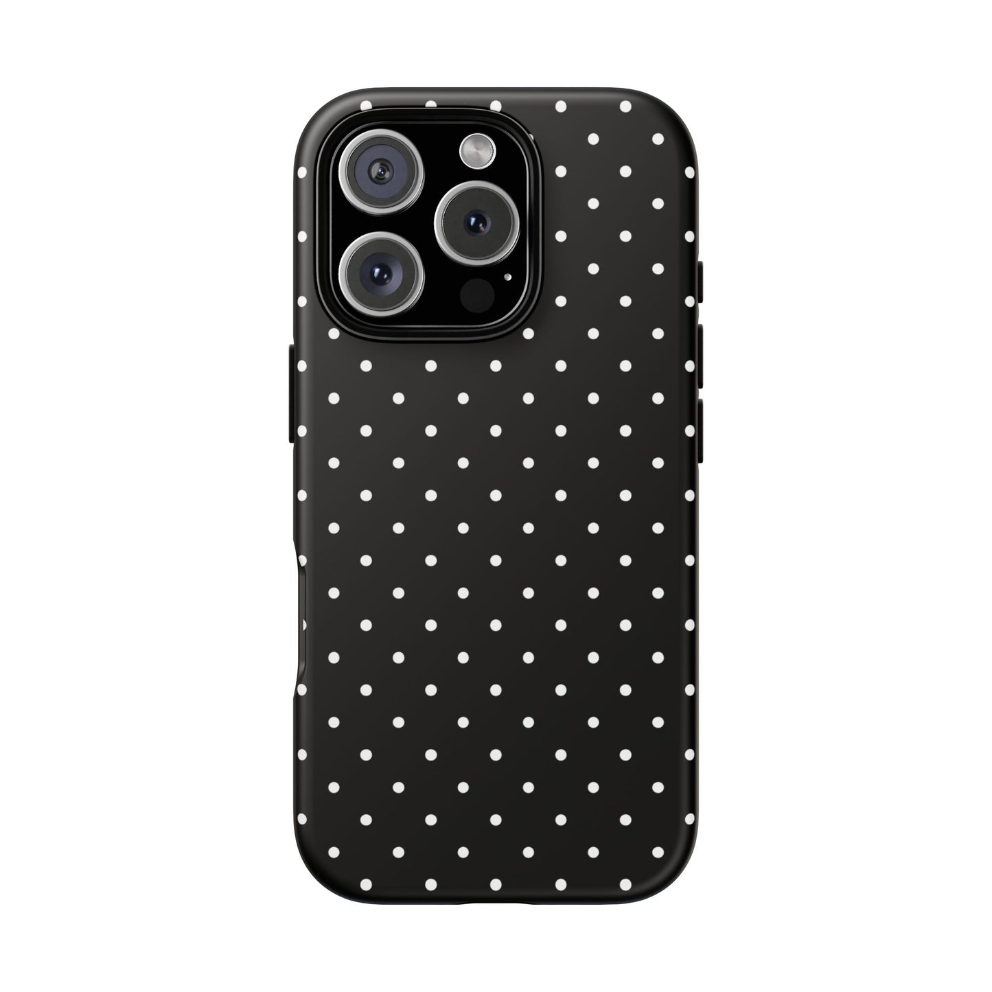 Polka Black Tough Phone Case