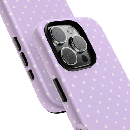 Polka Purple Tough Phone Case