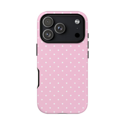 Polka Pink Tough Phone Case