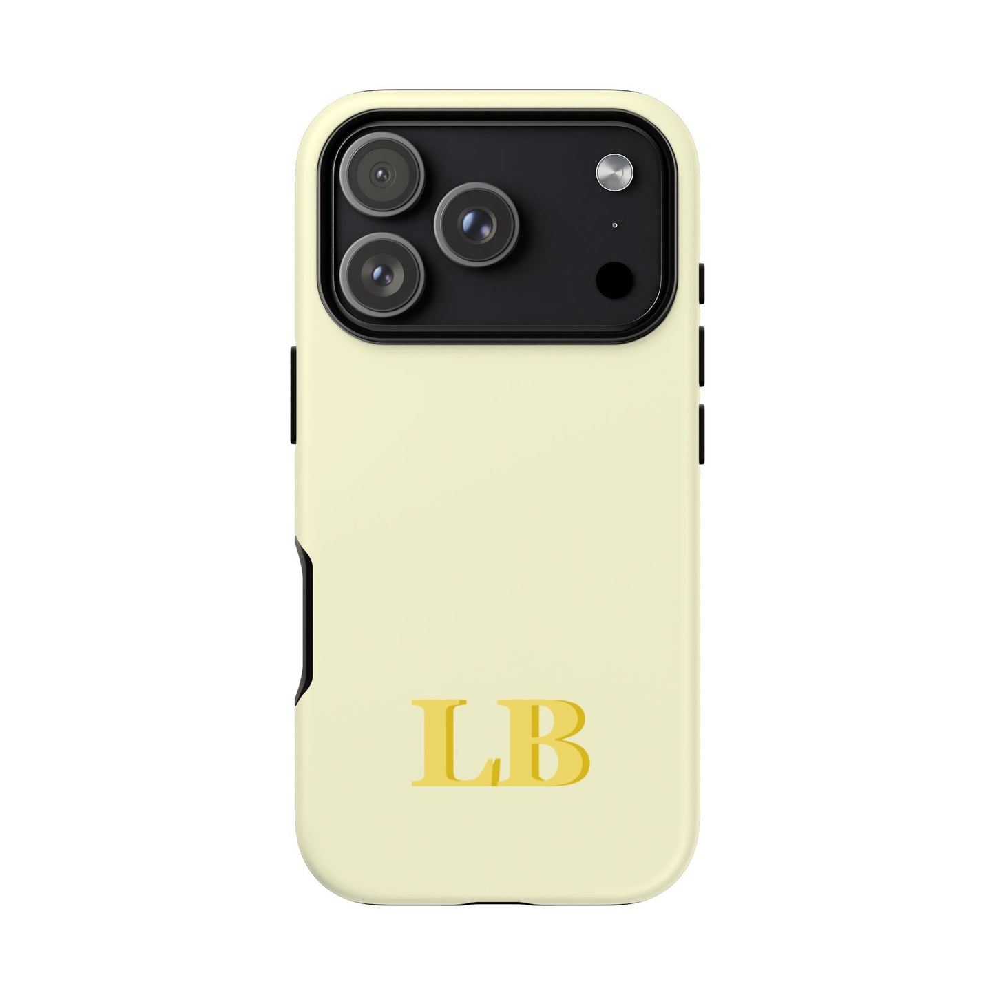 Custom Solid Initial Tough Phone Case