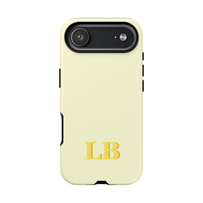 Custom Solid Initial Tough Phone Case