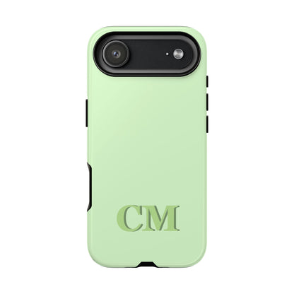 Custom Solid Initial Tough Phone Case