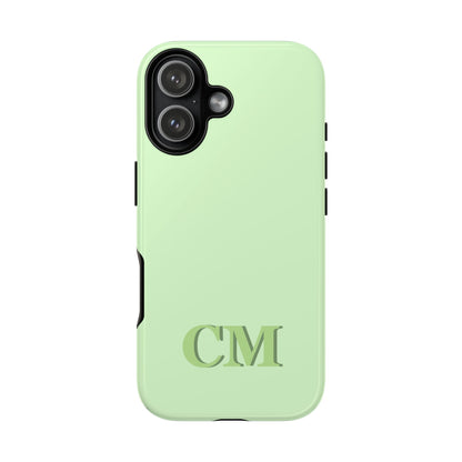 Custom Solid Initial Tough Phone Case