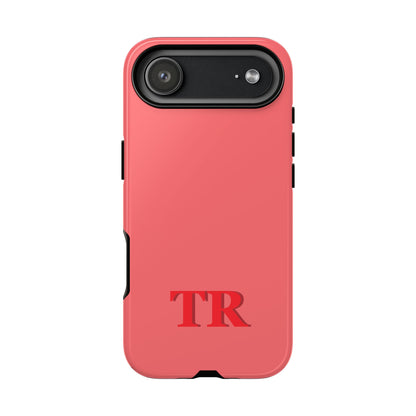 Custom Solid Initial Tough Phone Case