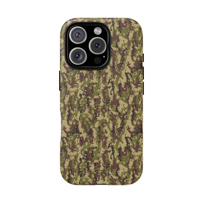 Pixelated Camo Tough Phone Case