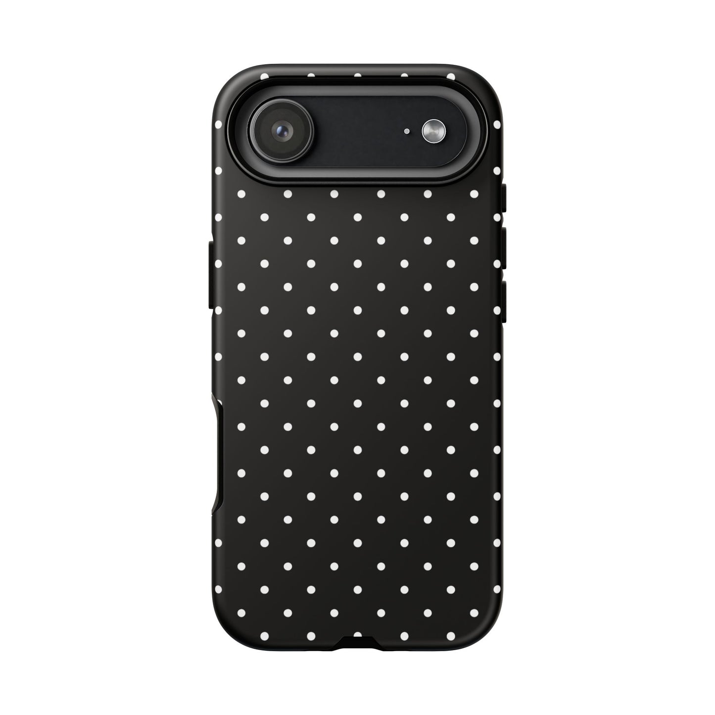 Polka Black Tough Phone Case