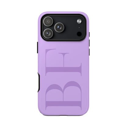 Custom Large Initial Tough Phone Case