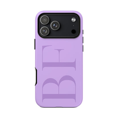 Custom Large Initial Tough Phone Case