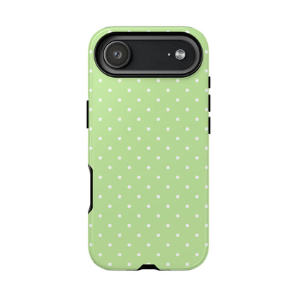 Polka Green Tough Phone Case