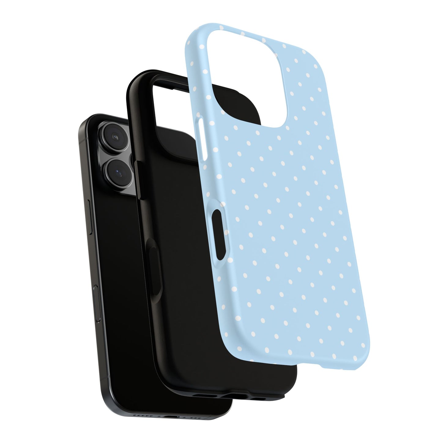 Polka Blue Tough Phone Case