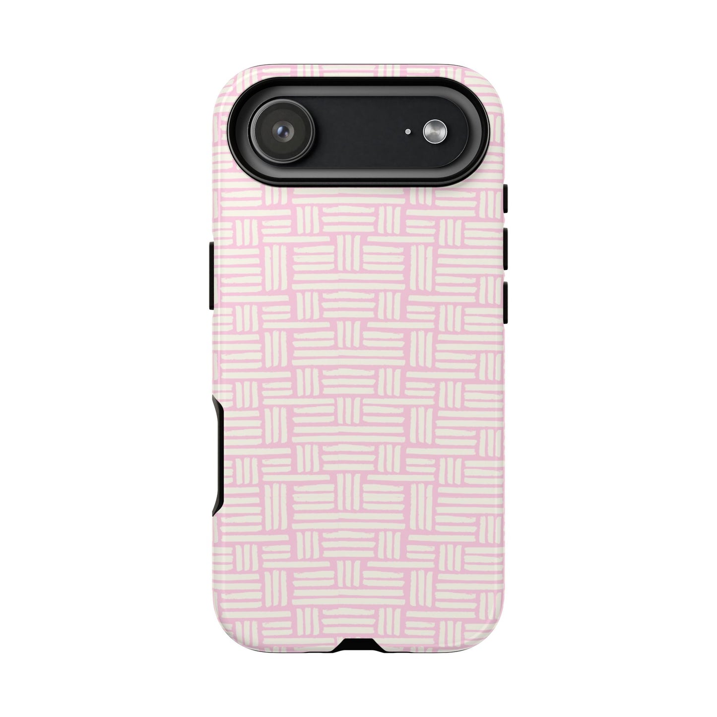 Rosy Crosshatch Tough Phone Case