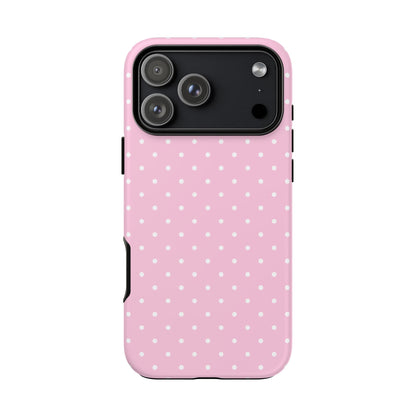 Polka Pink Tough Phone Case
