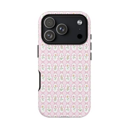 Floral Framework Tough Phone Case