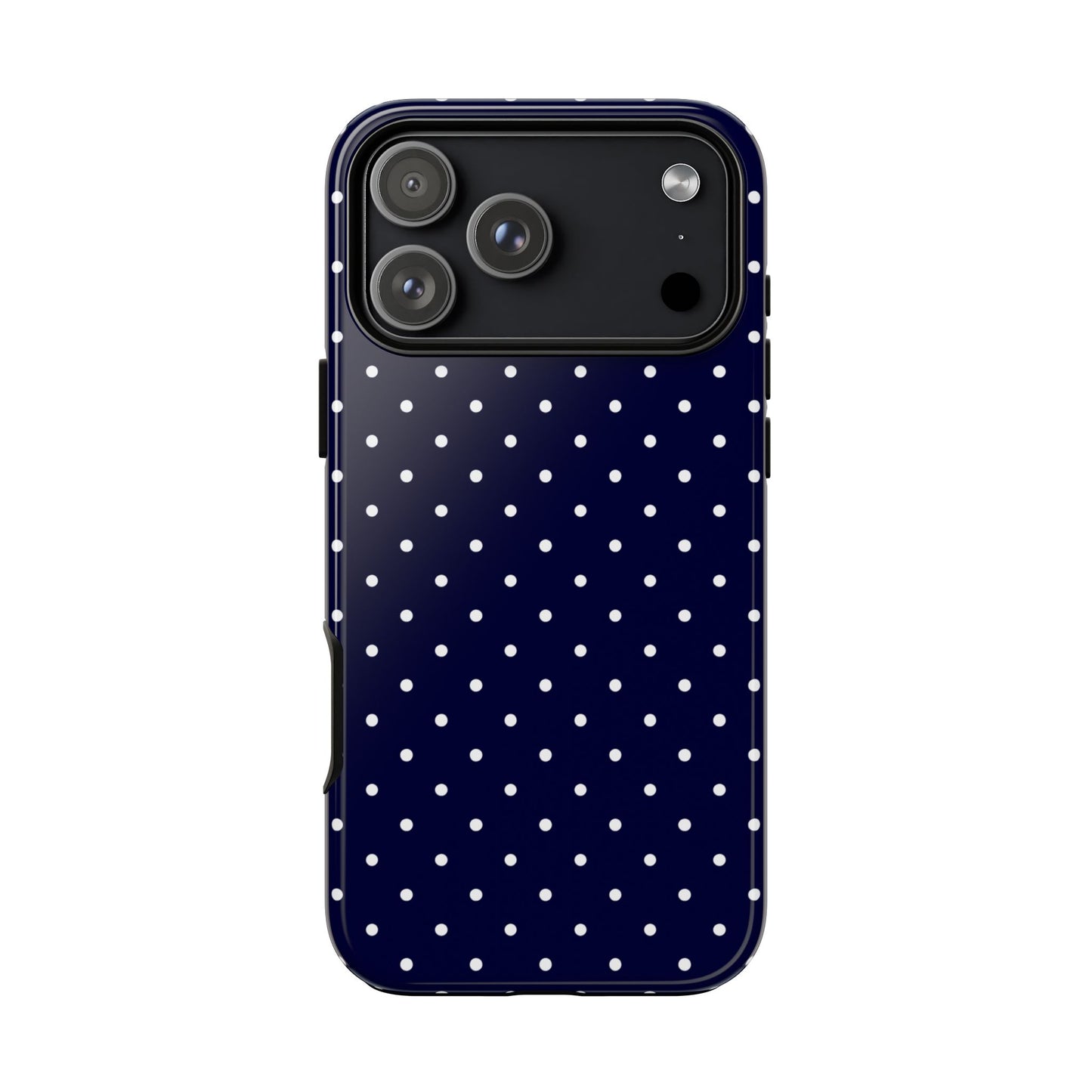 Polka Navy Tough Phone Case