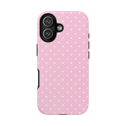 Polka Pink Tough Phone Case