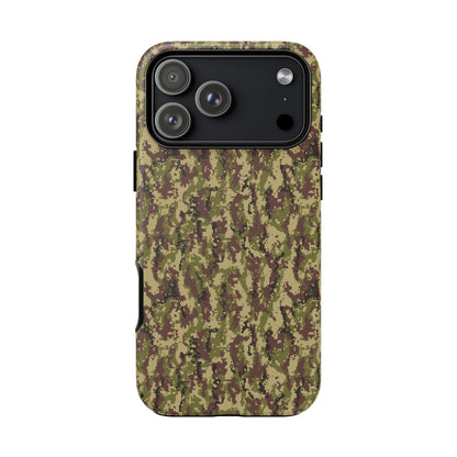 Pixelated Camo Tough Phone Case