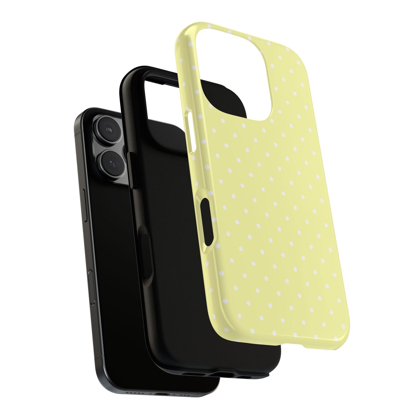 Polka Yellow Tough Phone Case