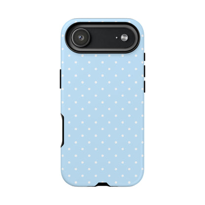 Polka Blue Tough Phone Case