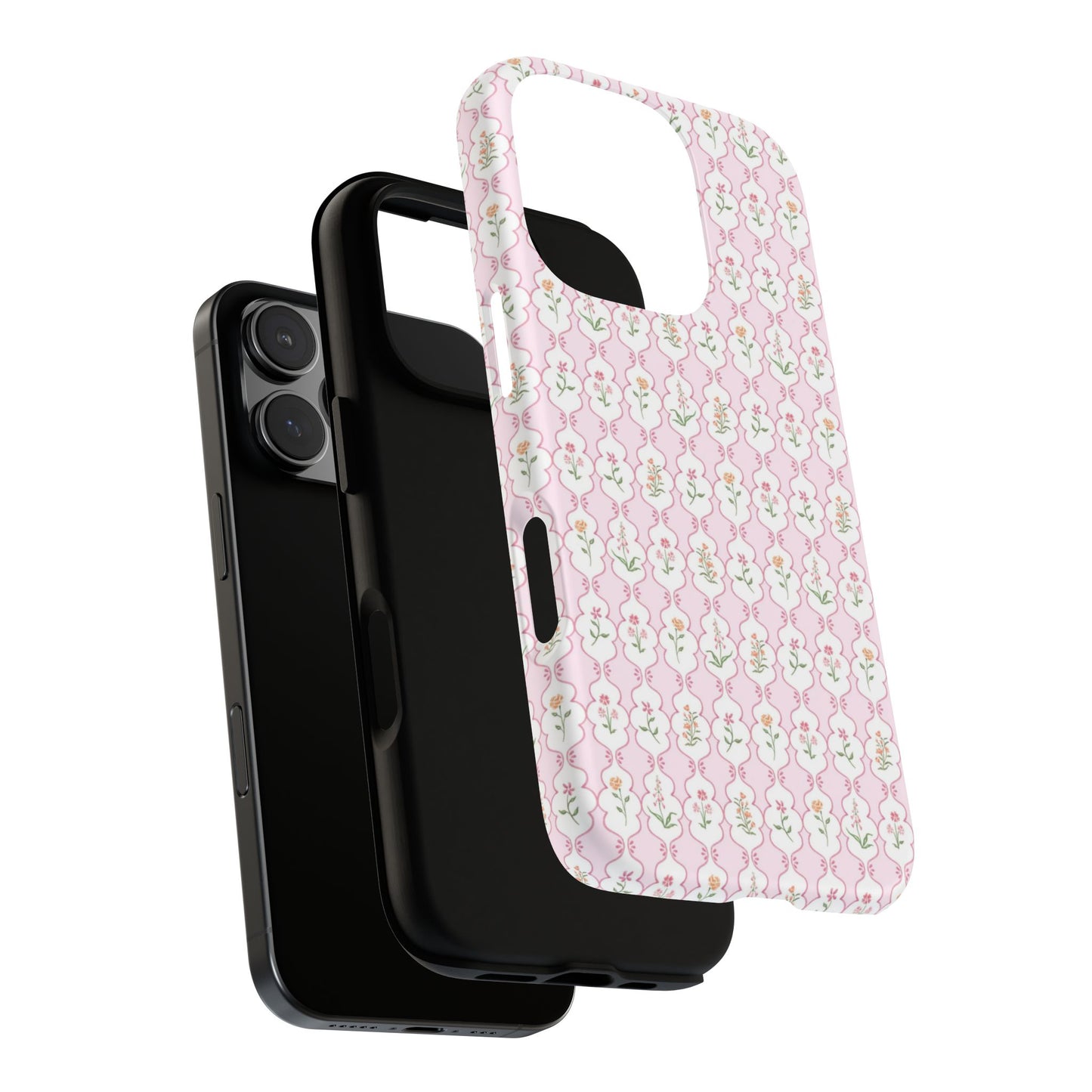 Floral Framework Tough Phone Case