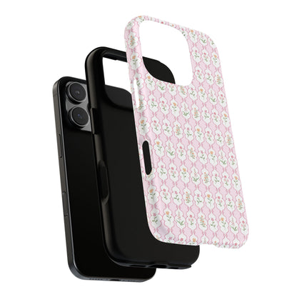 Floral Framework Tough Phone Case