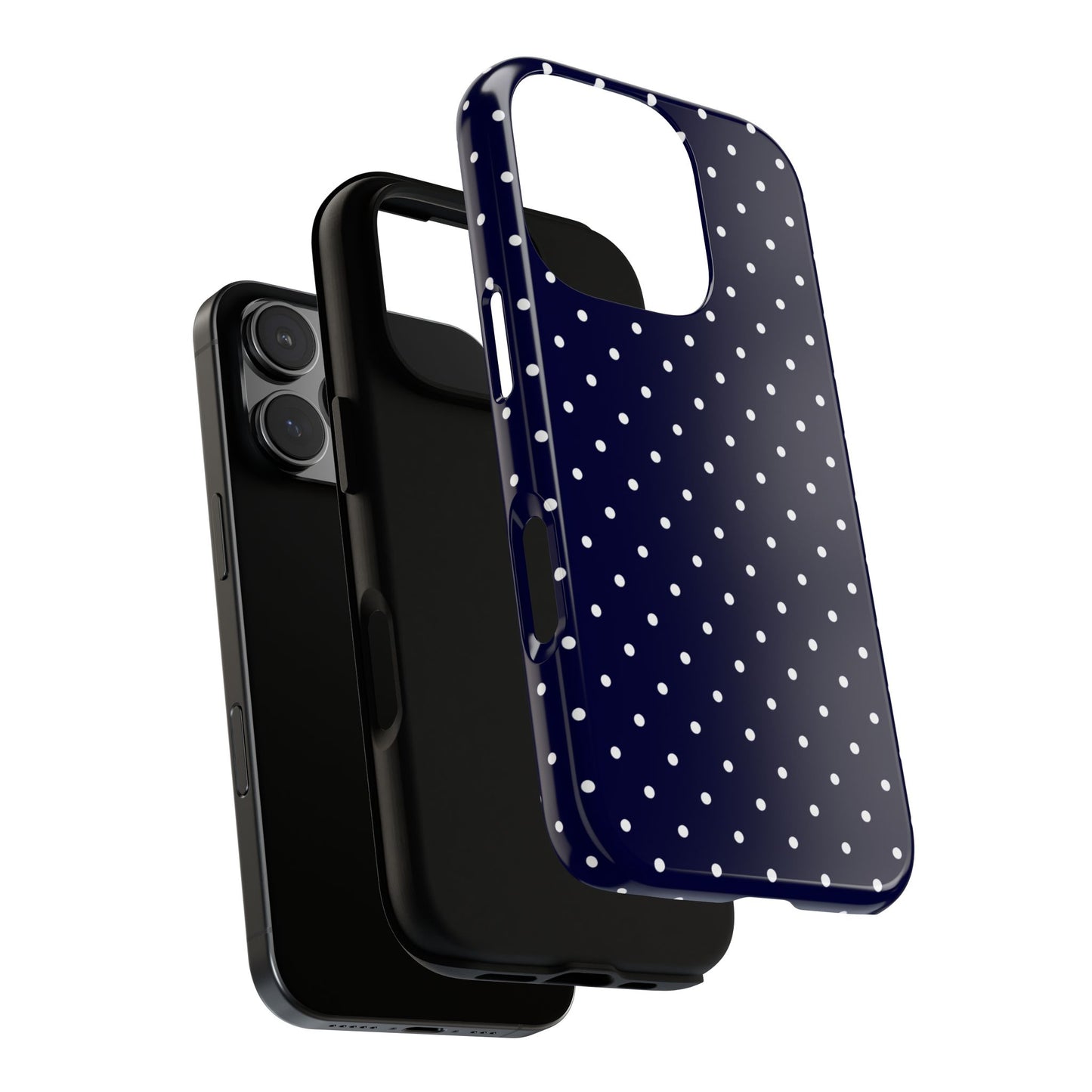 Polka Navy Tough Phone Case