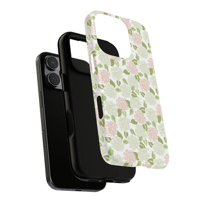 Pink Hydrangea Tough Phone Case