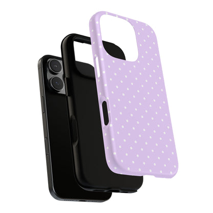 Polka Purple Tough Phone Case