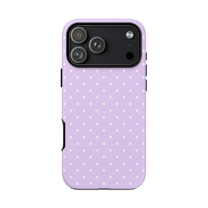 Polka Purple Tough Phone Case